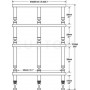 4-х полочный стенд под Hi-Fi-компоненты на 3-х ногах Solidsteel HS 4 Black