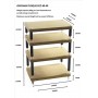 Atacama Evoque ECO 60/40 Shelf Module 195mm Silver/Natural Bamboo