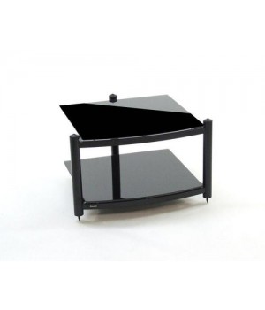 Atacama Equinox RS 2 Shelf Base Module Hi-Fi Satin Black/Piano Black Glass